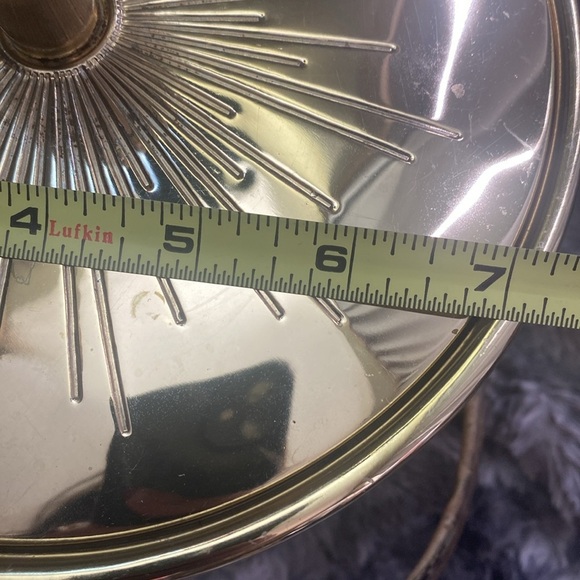 Vintage 1950s Gold Ice Bucket Starburst - Picture 16 of 16